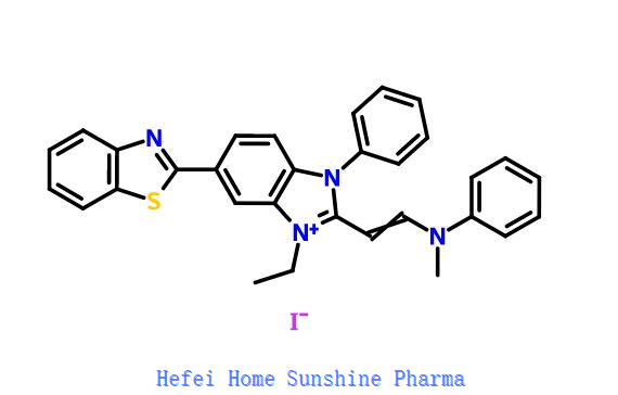 6-benżotiażol-2-yl-1-ethyl-2-[2-(methyl-phenyl-amino)-3-phenyl-3H-benzoimidazol-1-ium Iodide CAS 681281-88-9