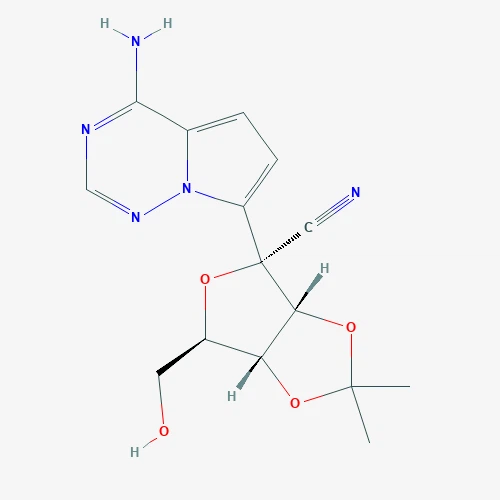 D-Altrononitrile, {{{4}} - C - (4 - aminopyrrolo [{{4}}, 1 - f] [1, {{4}}, 4] triazin-7-yl) - {{4}}, 5-anhydro-3, 4 - O - ({{ 6}} - metiletilidene) CAS 1 1 9 1 {{{4}} 37-80-5