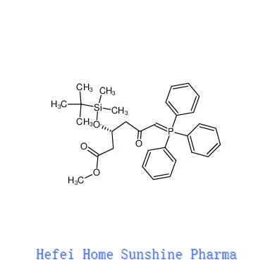Metil (3 R) - 3 - (tert-butyldimethylsilyloxy) -5-oxo-6-triphenylphosphoranylidenehexanoate CAS 147118 - 3 5-2