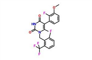 5-(2-Fluoro-3-methoxyphenyl)-1-[[2-fluoro-6-(trifluorometil)fenil]metil]-6-metil-2,4(1H,3H)-pirimidinedjon CAS 1150560-59-0