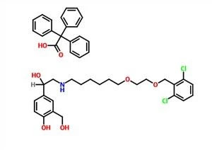Aċidu Benżinaċetiku, α,α-diphenyl-, CoMpd. B'(α1R)-α1-[[6-[2-[(2,6-dichlorophenyl)Methoxy]ethoxy]hexyl]aMino]Methyl]-4-hydroxy-1,3-benzenediMethanol (1:1) CAS 503070-58-4